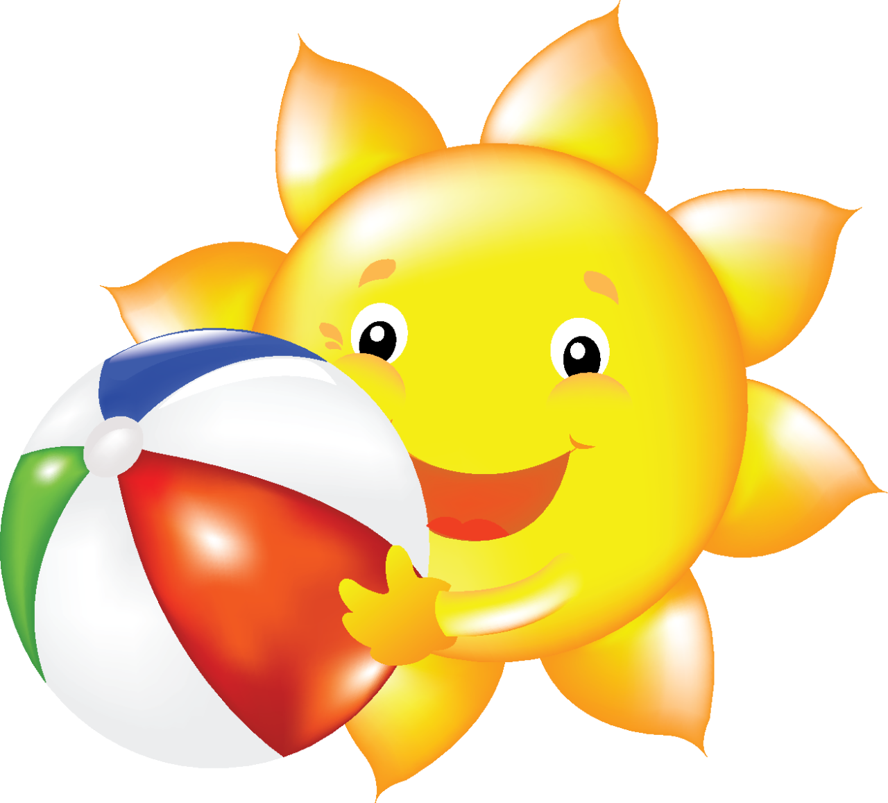Summer Sun Clip Art Cartoon Suns - Clip Art Library