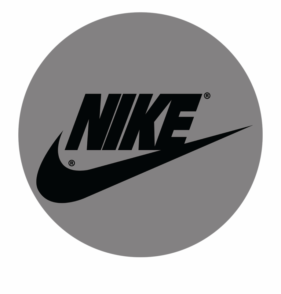 Grey Circle Smaller Nike Logo In A Circle