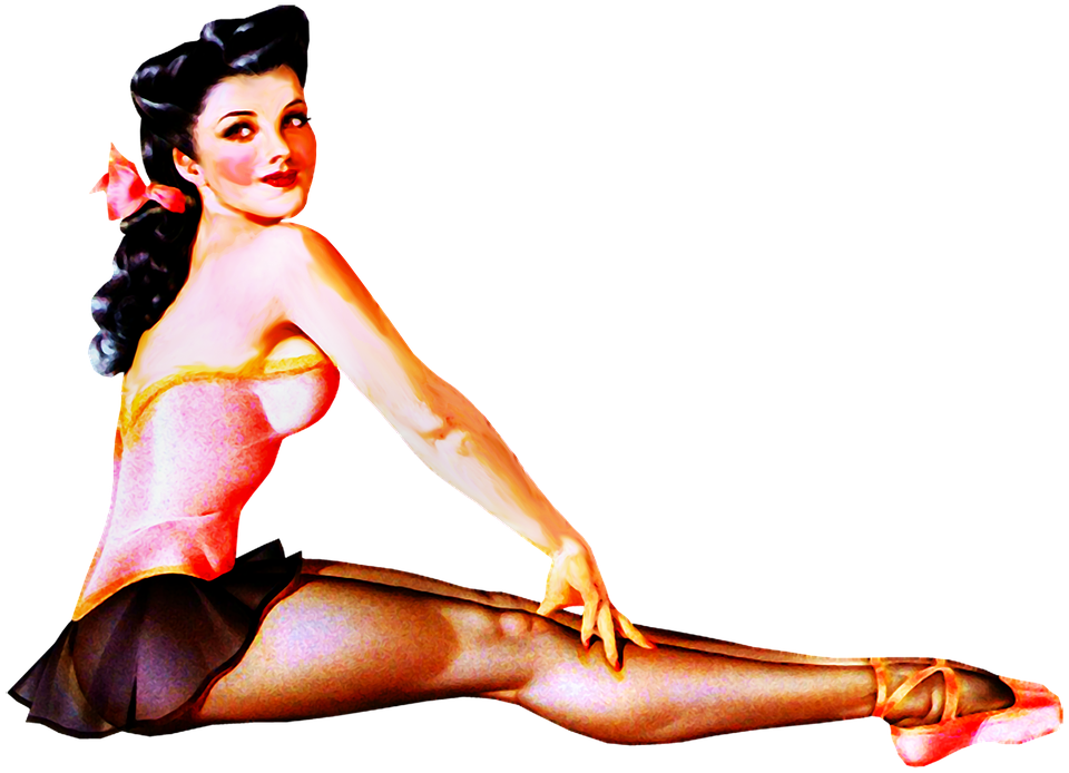 Pin Up Girl Sexy Woman Retro 1940S 1950S