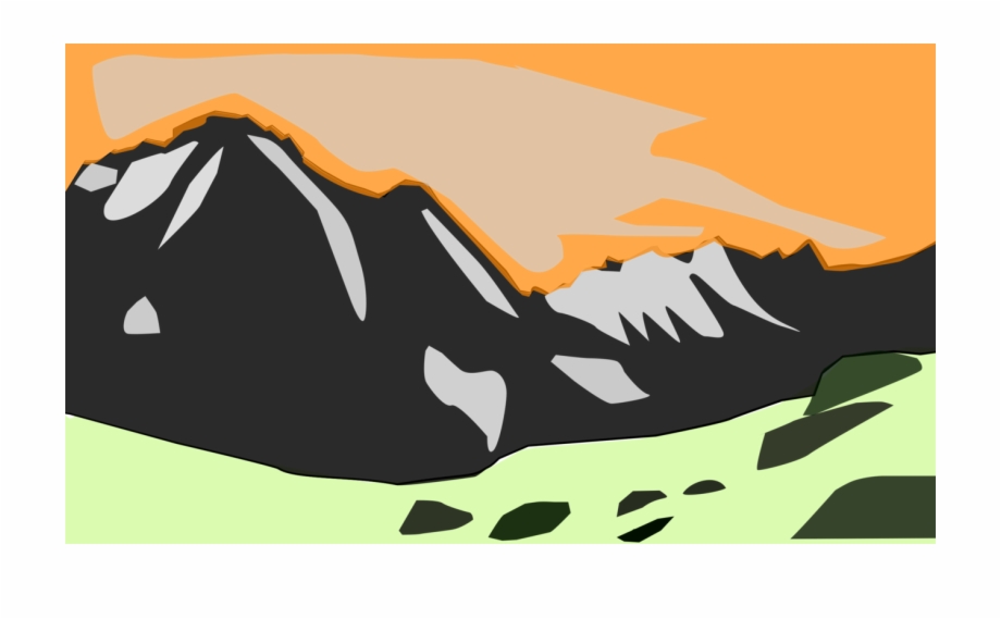 Mountain Logo Download Cartoon Pegunungan Vektor