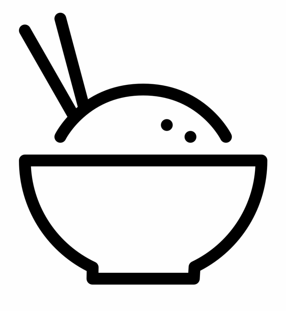 Food Bowl Rice Bowl Of Rice Symbol