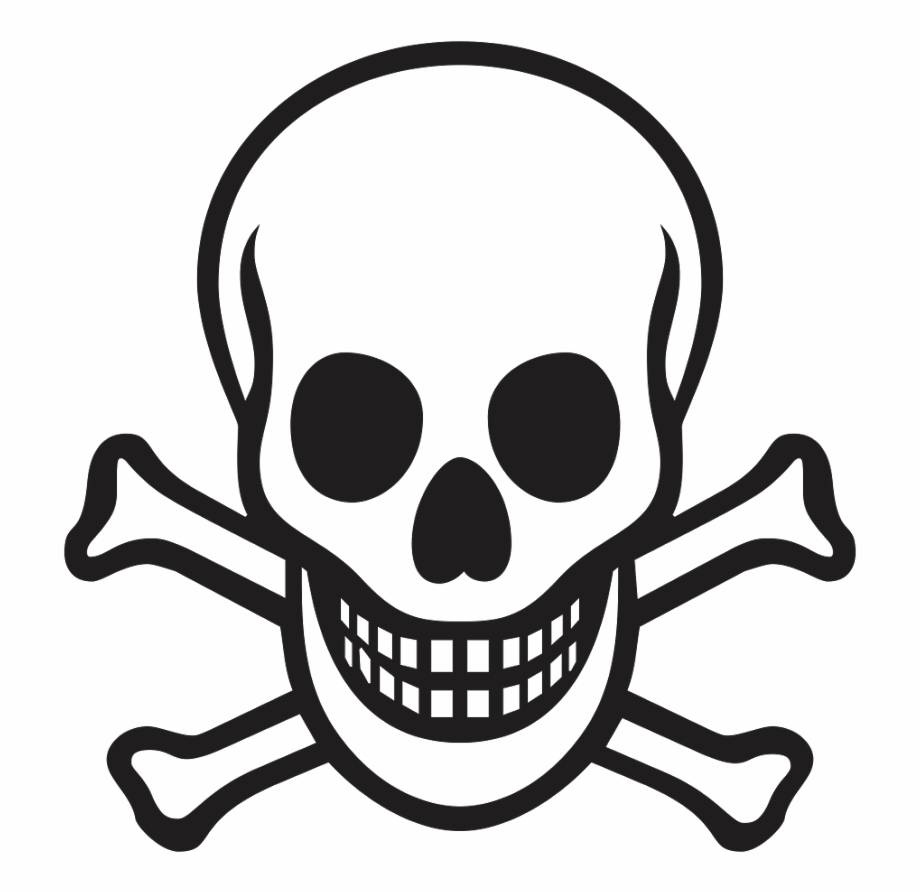 Poison Vector Logo Black Death Warning Sign