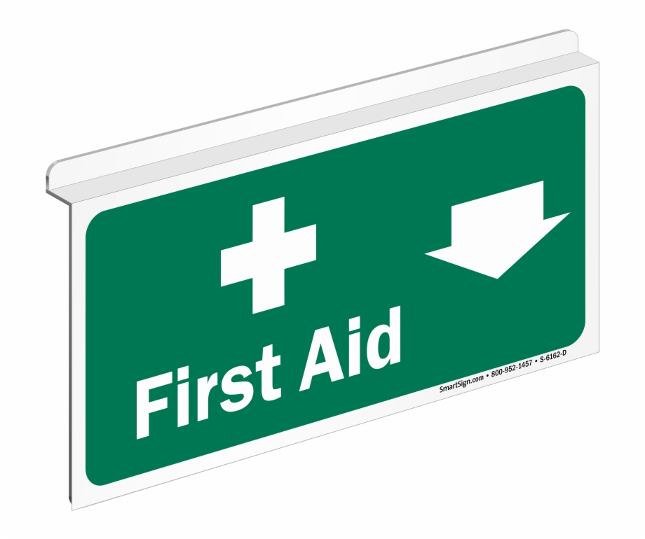 First Aid Drop Ceiling Sign Signs