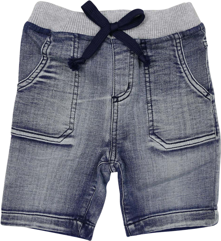 A1224l Denim Knit Short Bermuda Shorts