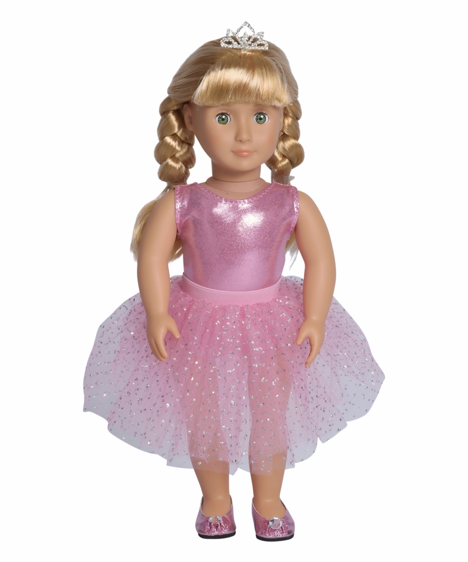 American Girl Style Doll Wearing Pink Ballerina Outfit