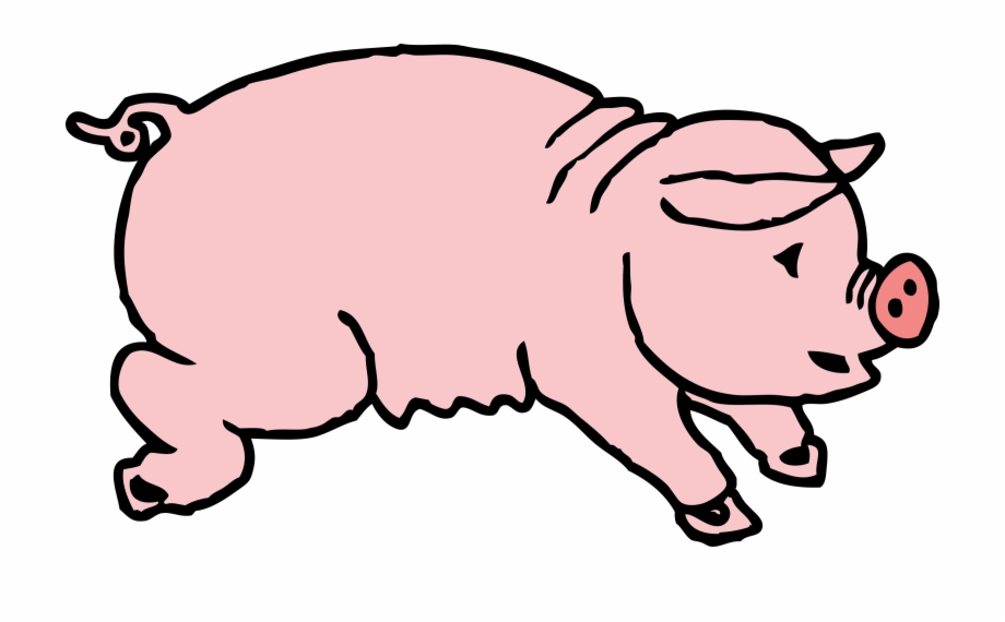 Custom Cartoon Pig Throw Blanket Clip Art Hog