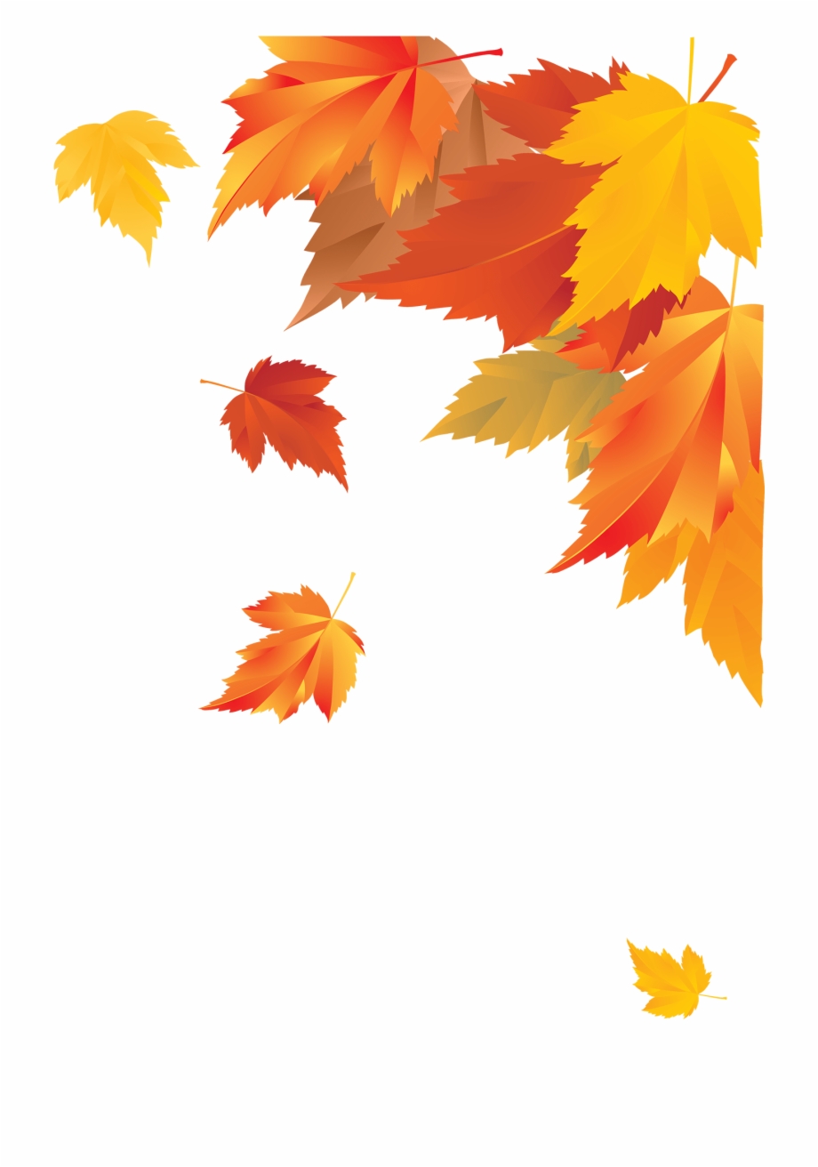 Autumn Corner Decoration Border Maple Leaves
