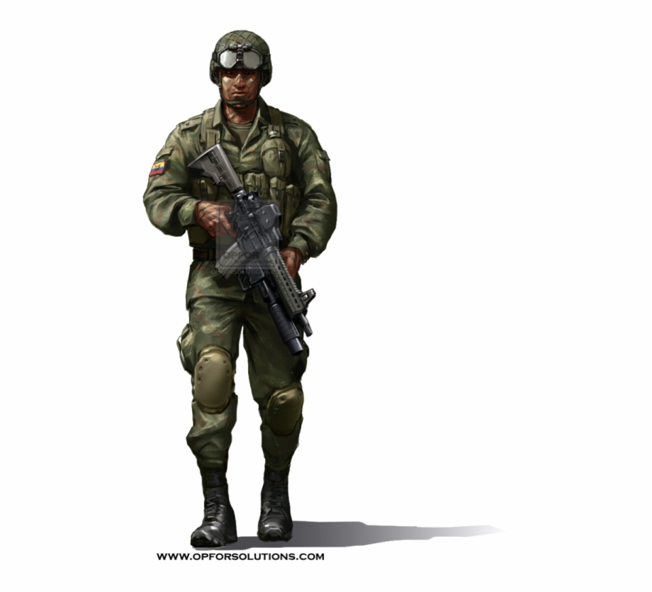 Army Guy Png Colombian Army Uniform