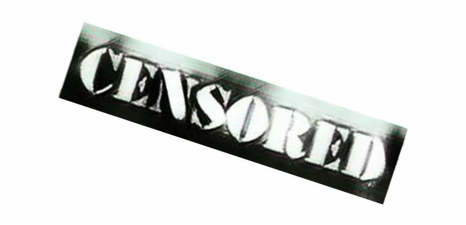 Censurado Censura Censored Stencil
