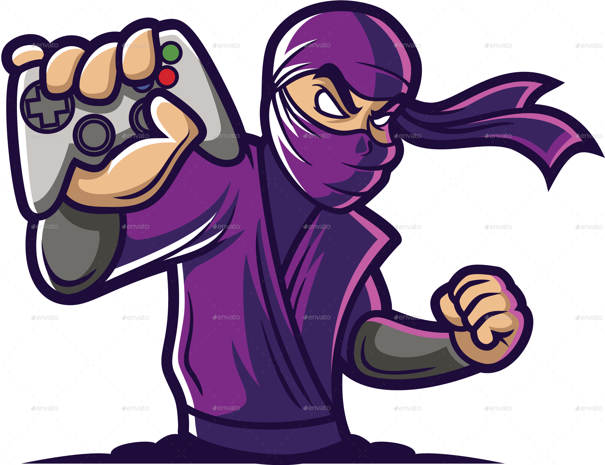 Ninja Royalty-free Cartoon - Ninja png download - 800*500 - Free