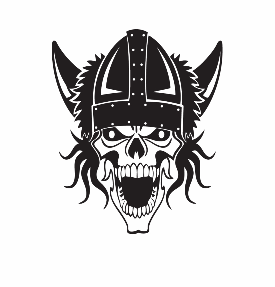 Viking Skull Decal Viking Skull Logo Png