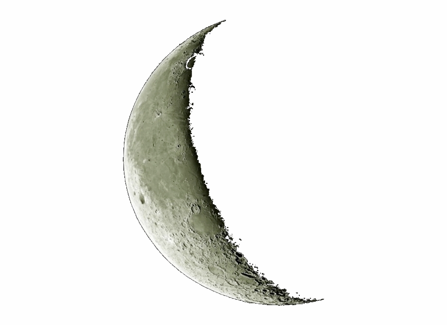 Crescent Transparent Lunar Real Moon Crescent Png