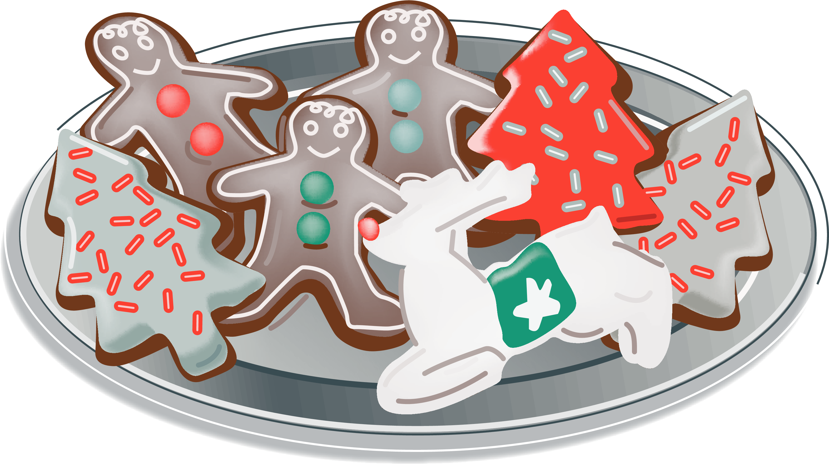 Cookie Clipart Plate Cookie Christmas Biscuits Clip Art