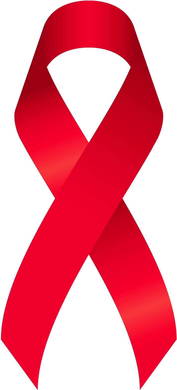 Hiv Vector Awareness Ribbon American Heart Month Ribbon