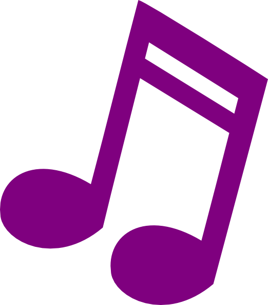 Small Music Note Png Purple