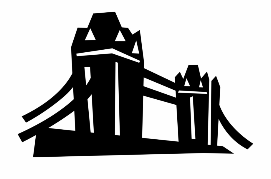 Vector Illustration Of Tower Bridge Bascule And Suspension