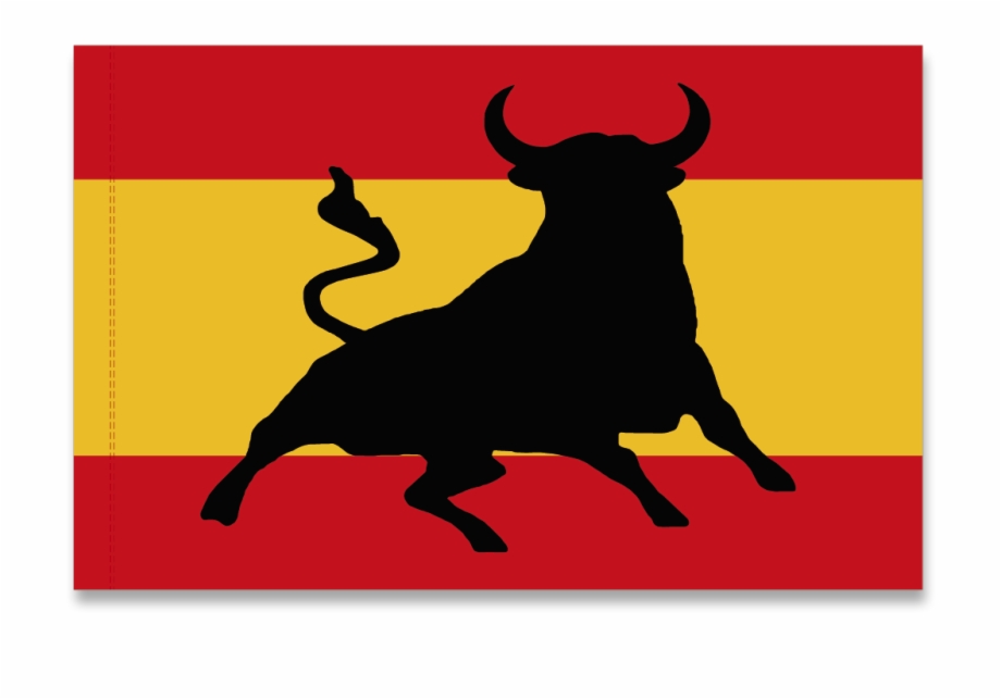 Flag Spain Bull Spains Flag Bull