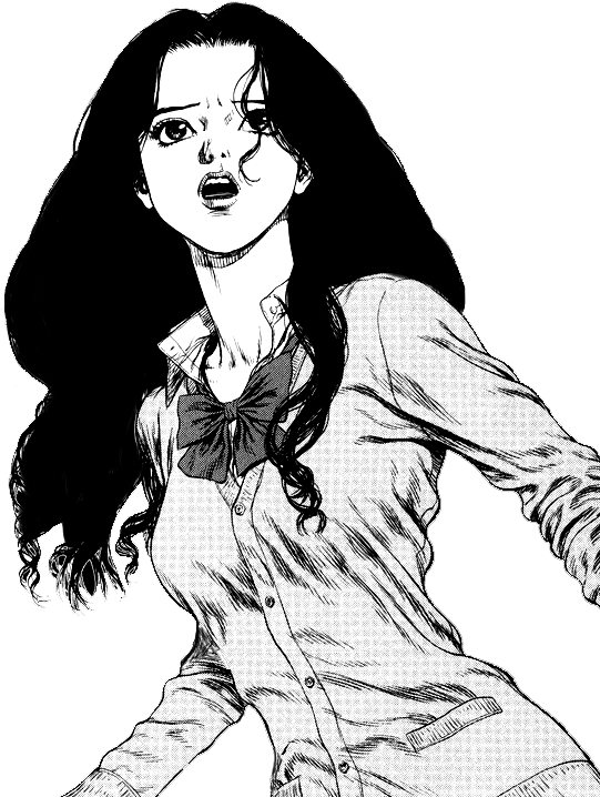Free Black And White Anime Girl Transparent Download Free Clip
