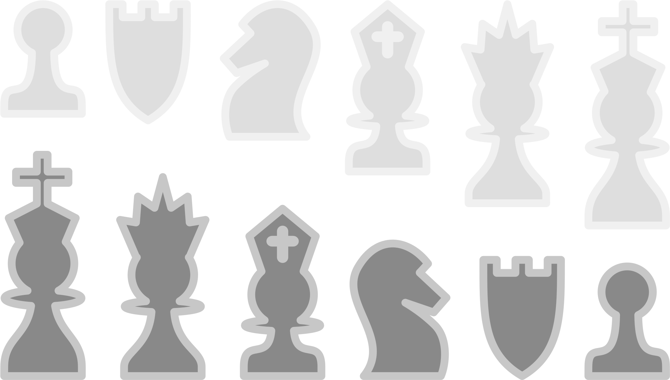Graphic Black And White Set Icons Png Free