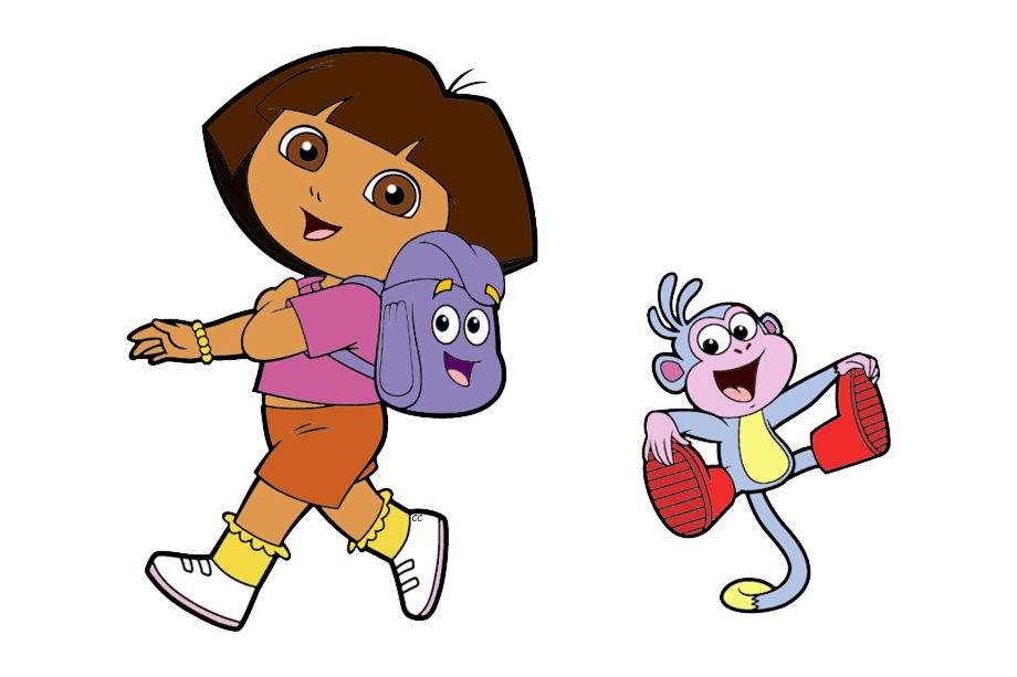 Dora The Explorer Clip Art Boots Hugging Dora.