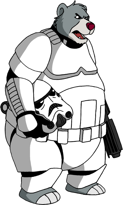 Stormtrooper Line Drawing Baloo Star Wars