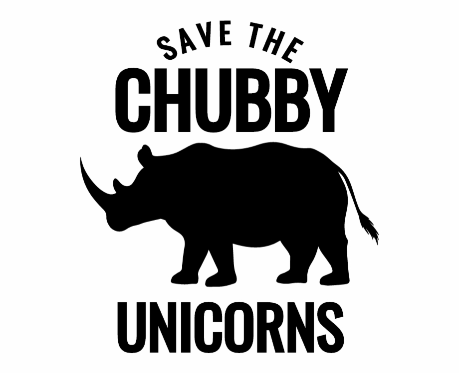 Chubby Unicorns Black Rhinoceros