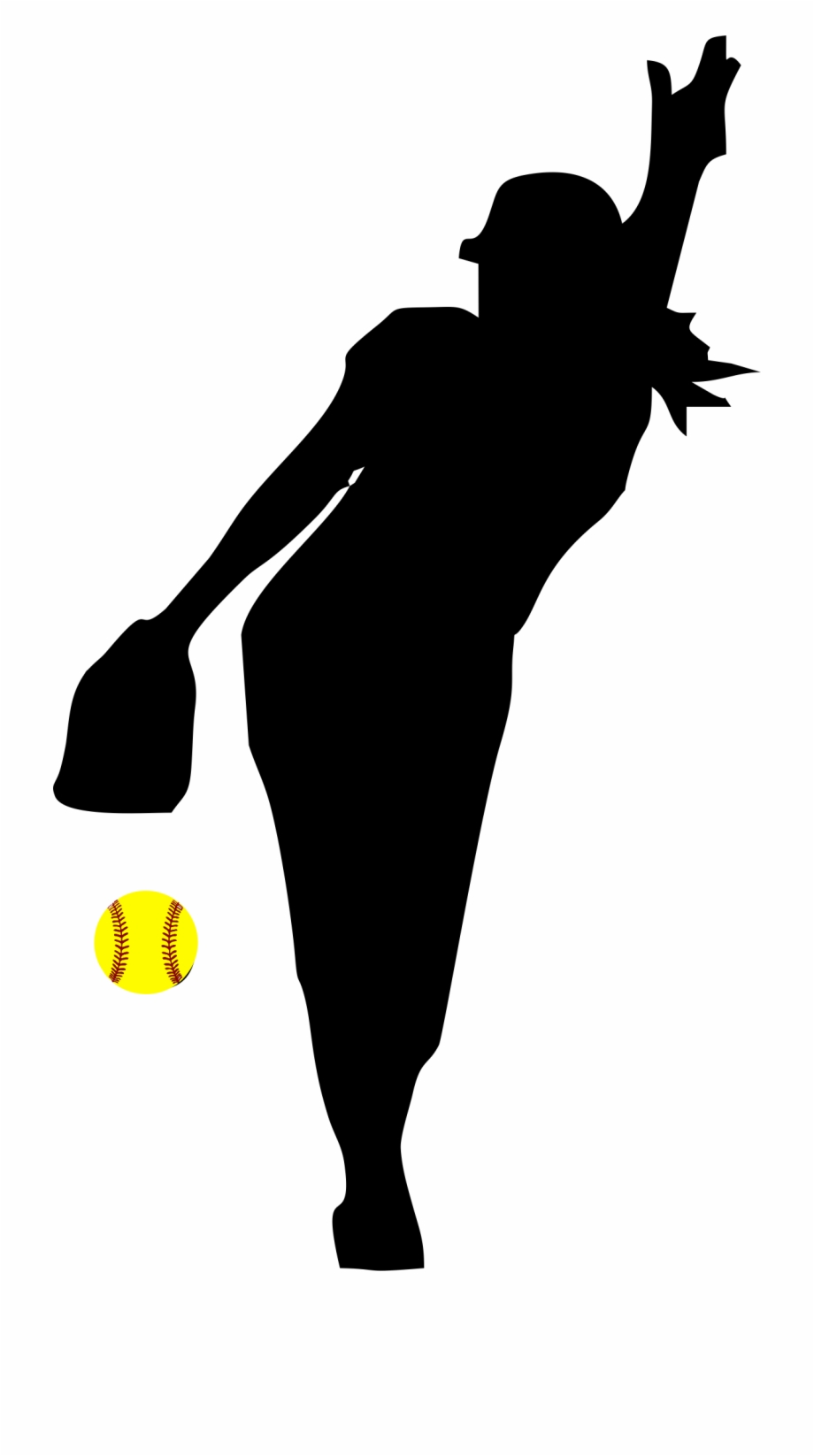 Softball Fastpitch Clip Art Transparent Background Transparent Softball