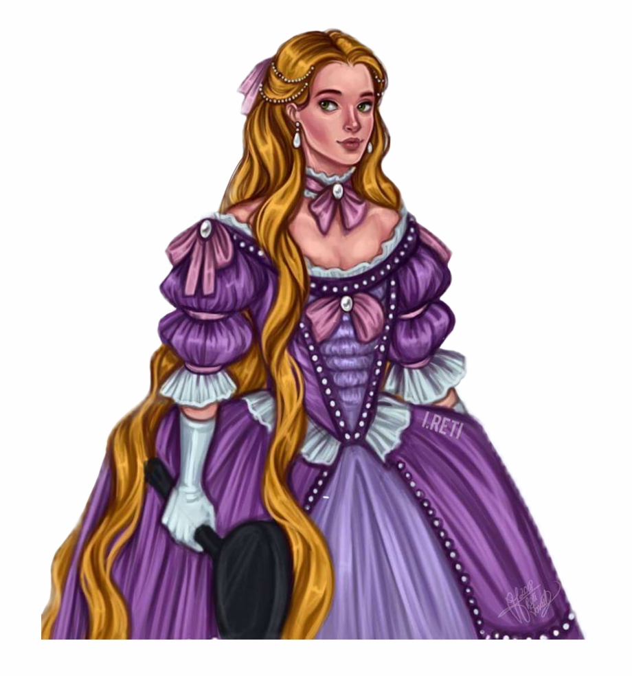 Rapunzel Tangled Disney Princess Prinzessin Barock Illustration