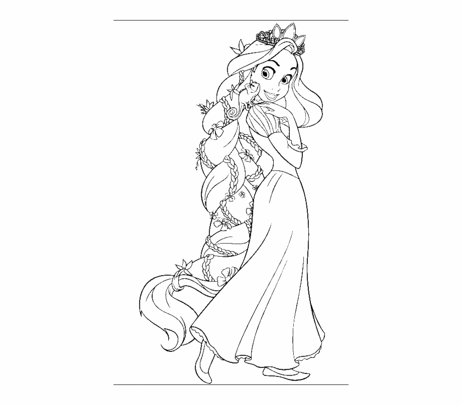 Free Tangled Coloring Pages Tangled Beautiful Princess Tangled