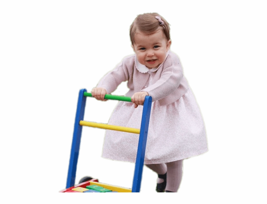 Princess Charlotte With Baby Walker Play