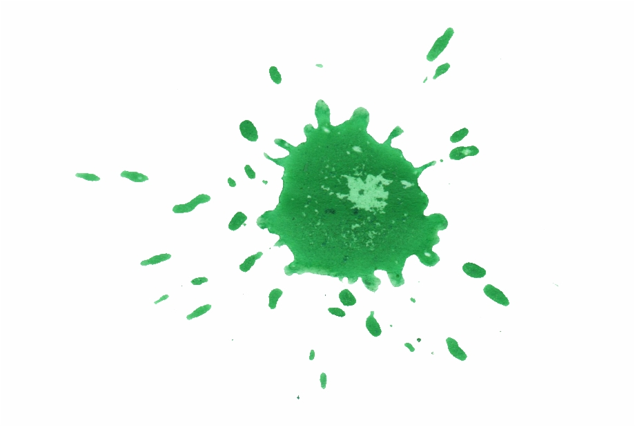 Green Splatter Png.