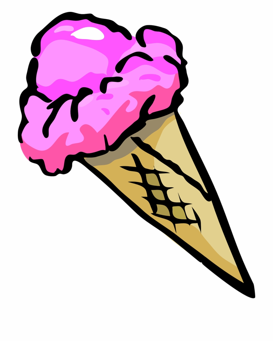 Ice Cream Sweet Waffle Cone Png Image Free