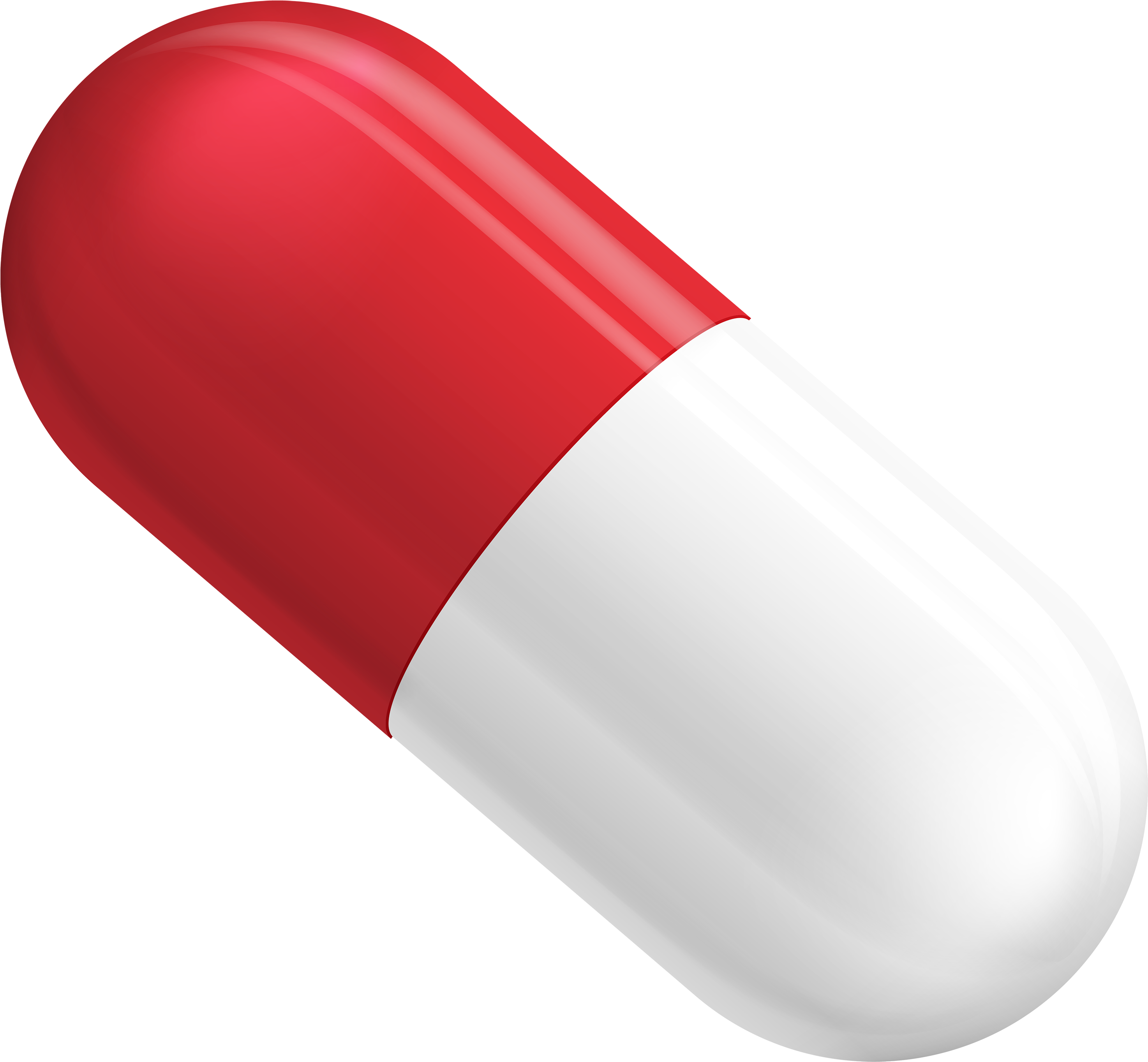 Red And White Pill Capsule Png Clipart Transparent