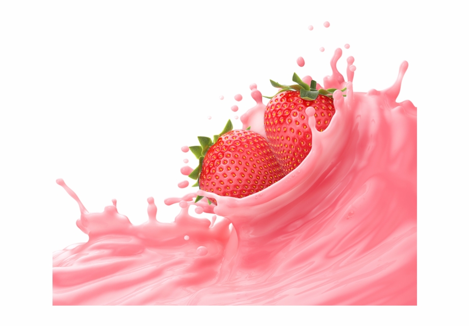 Strawberry Milk Splash Png