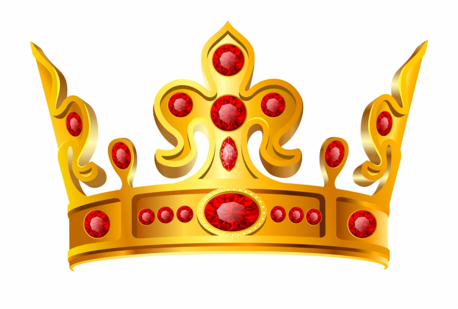 Princess Crown Gold Png Gold And Red Crown