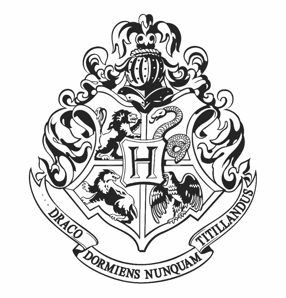 Free Hogwarts Crest Silhouette, Download Free Hogwarts Crest Silhouette