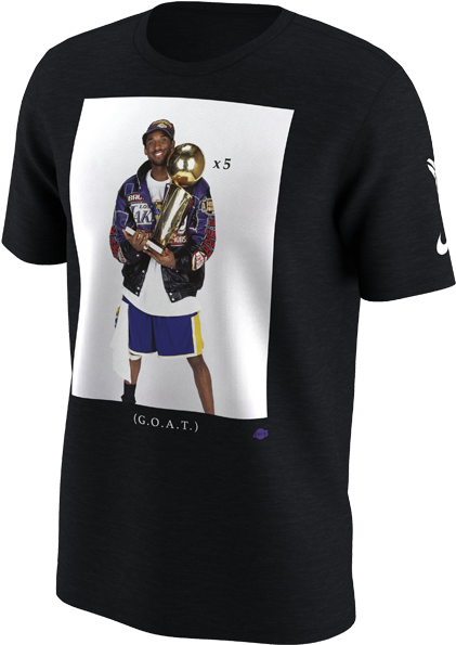 Kobe Bryant Trophy Photo T Shirt Lakers Store