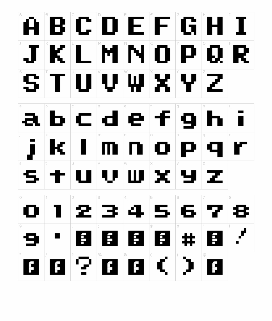 Super Mario World Font Charter Oak Font