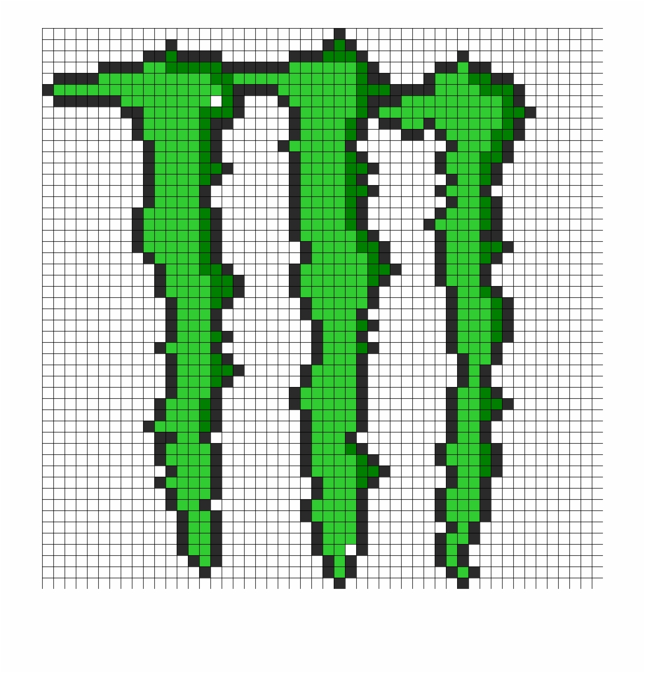 Monster Energy Drink Logo Perler Bead Pattern Monster