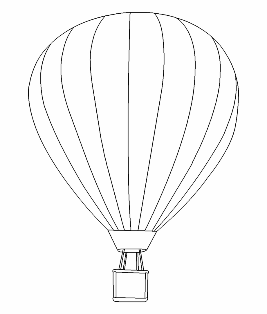 Balloon Outline Drawing At Getdrawings Hot Air Balloon
