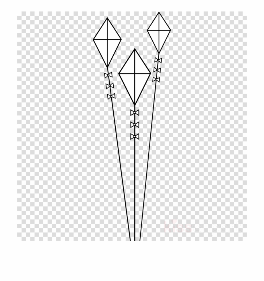 Outline Image Of Kites Clipart Kite Clip Art