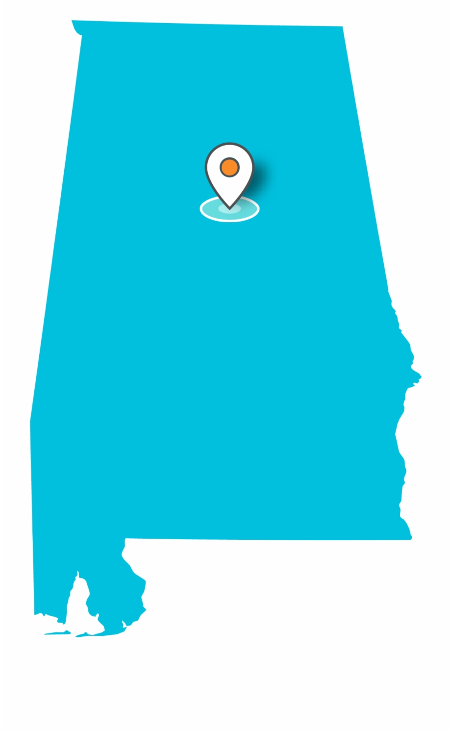 Alabama Locations Birmingham Alabama Map Png