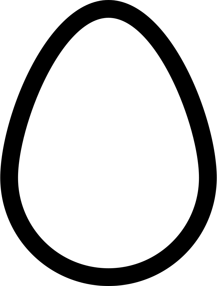 Egg Outline Png Raindrops Clipart Black And White