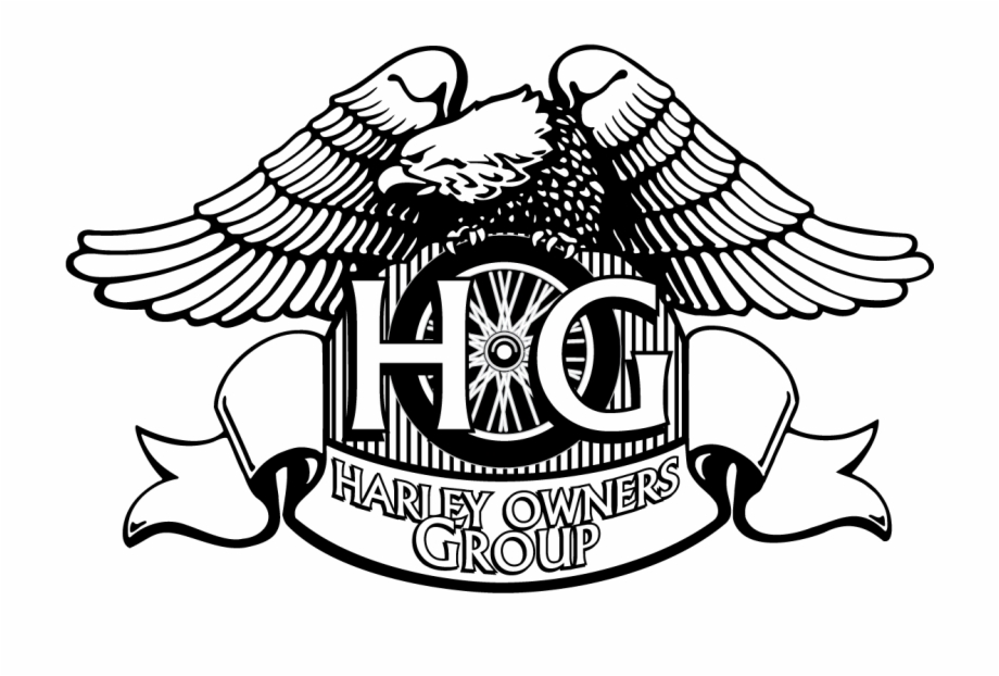 Hog Harley Owners Group Eagle Logo Vector Black