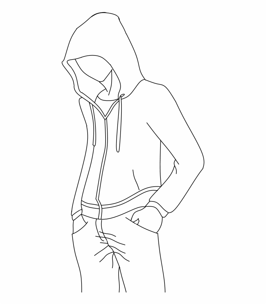 Outline For Hoodie Designs Drawing Base Manga Drawing