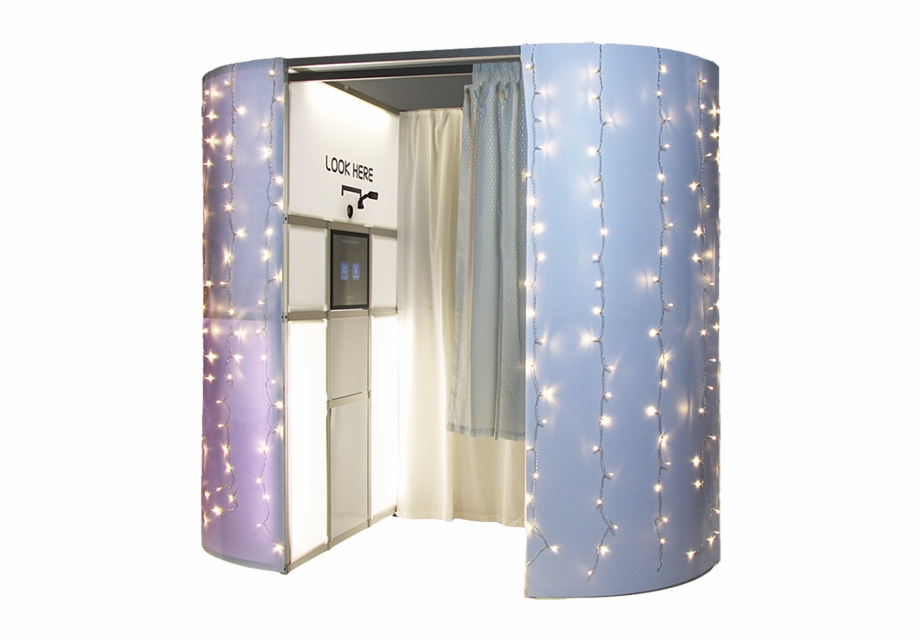 White Fairy Light Booth Architecture