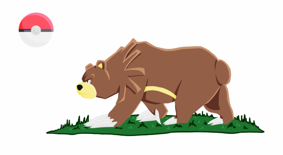 California Bear Flag Cartoon