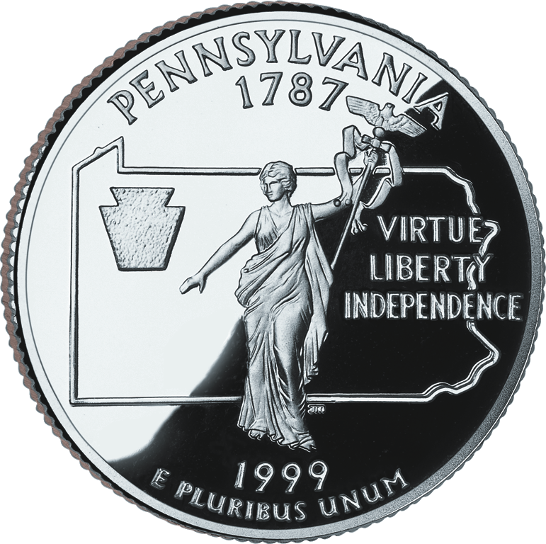 1999 Pa Proof 1999 Pennsylvania Quarter