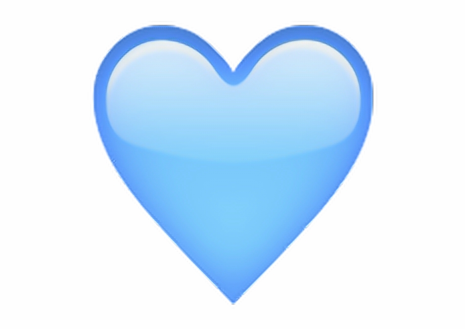 Blue Heart Emoji Crown Png Drawing
