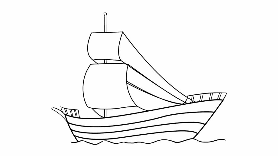 How To Draw Pirate Ship Sailing Ship Drawing